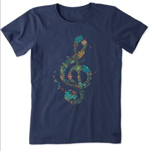 Life is Good Women’s Wildflower G Clef Crusher Tee